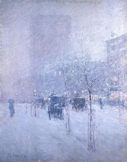 Childe Hassam Late Afternoon, New York, Winter China oil painting art